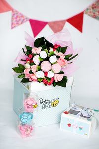 An Adorable Sugar Pink Baby Clothes Bouquet