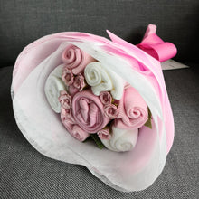 Load image into Gallery viewer, A Sweet Pink Buttercup Baby Clothes Bouquet